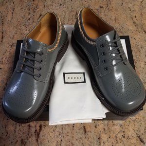 GUCCI Kids Boys'  Leather Logo Loafer